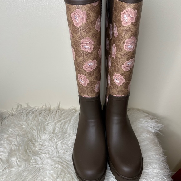 Coach Floral Rainboots